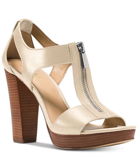 michael michael kors berkley t-strap platform dress sandals|michael kors berkley flat sandals.